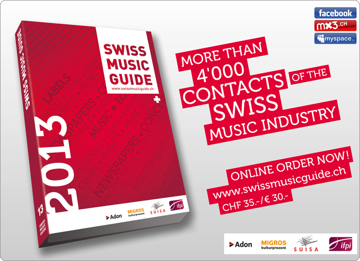 Swiss Music Guide, annonces