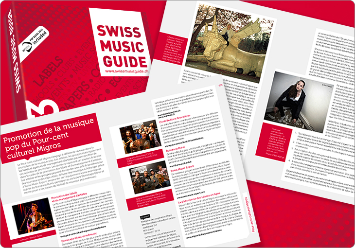 Swiss Music Guide, Mise en page