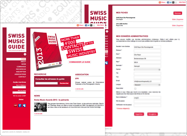 Swiss Music Guide site internet