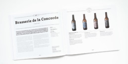 Guide, graphisme Zaniah, Brasserie, mise en page, double page