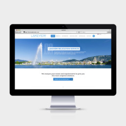 Réalisation d'un site wordpress. Adaptation d'un template existant sur la base de l'identité visuel de Lakeview