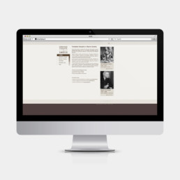 Réalisation du design du site vitrine Fondation Sandoz