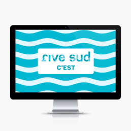 Illustration, rive sud, yverdon, ville pour animation, detail