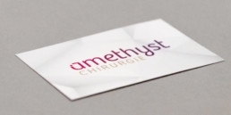 Logo, amethyst chirurgie, carte de visite