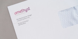 Logo, amethyst chirurgie, enveloppe