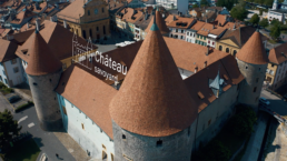 Photo avec pictogramme et texte, illustrant Château savoyard