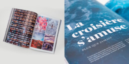 Magazine, presse papier, mise en page de photographies