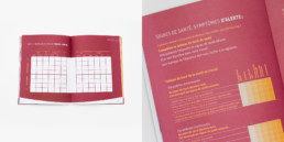 Cahier exercice, mise en page, texte, couleur