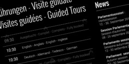 Ecran d'accueil, e-panel, mise en page et choix typographie