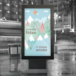 Animation noel, illustration et couleurs. Projet graphistes région nord vaudois