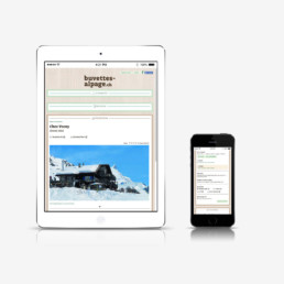 Buvette d'alpage, site internet responsive