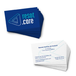 Carte de visite, couleur, typographie, logo